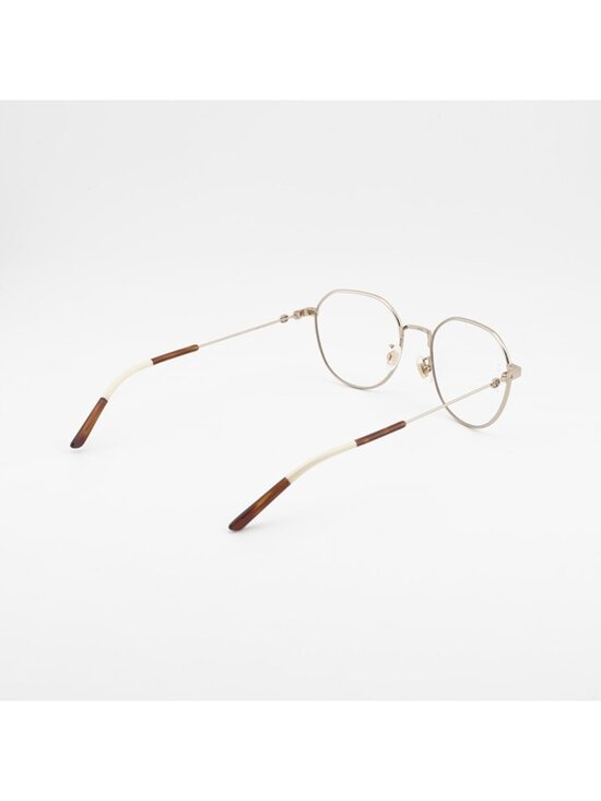 Gucci GG0684O 001 Eyeglasses Shiny Gold 51mm Round Frame main image 5